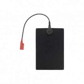 Elektrody do elektroterapii (12x8cm) oznaczenie czarne i czerwone - 2 sztuki