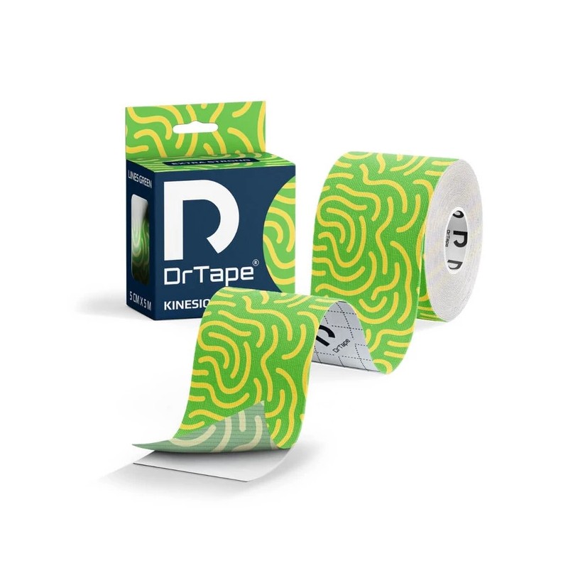 Wodoodporna taśma DrTape (5cm x 5m) - kolor ZIELONO/ŻÓŁTY