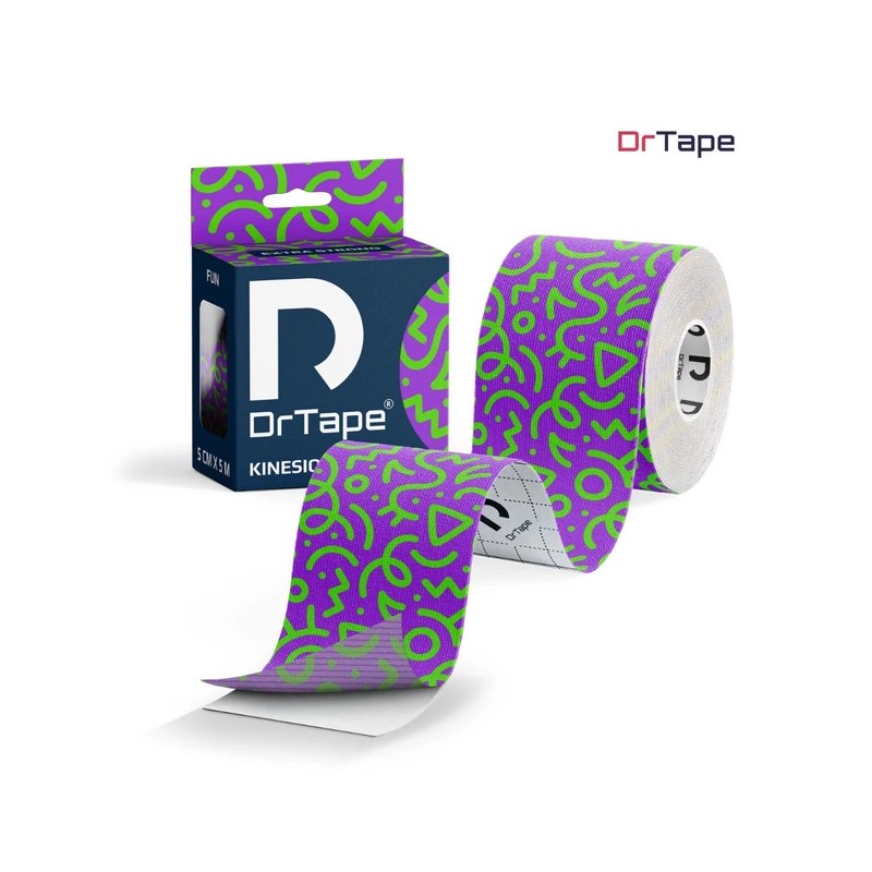 Wodoodporna taśma DrTape (5cm x 5m) - kolor FIOLETOWO/ZIELONY