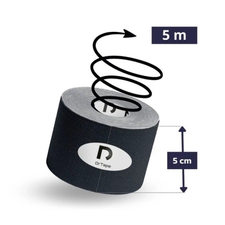 Wodoodporna taśma DrTape (5cm x 5m) - kolor CZARNY