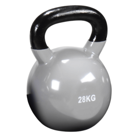 Kettlebell TRENDY 1 sztuka - 28 kg (srebrny)