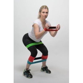 Materiałowa pętla mini Loop do ćwiczeń - niebieska (32 cm x 5,5 cm)