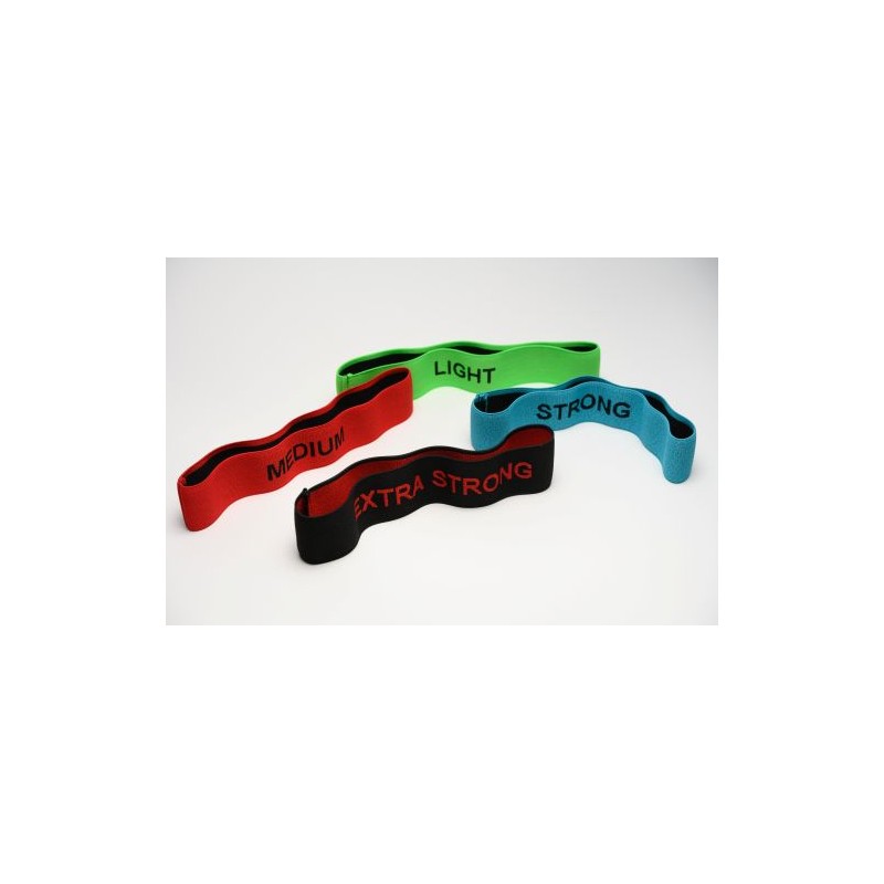 Zestaw materiałowych pętli mini Loop do ćwiczeń - 4 opory (32 cm x 5,5 cm) Zestaw materiałowych pętli mini Loop do ćwiczeń - 4 opory (32 cm x 5,5 cm)